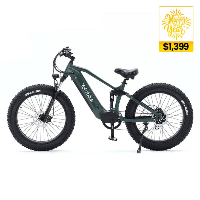 Yoto Leopard Pro Fat Tire Full Suspension Ebike