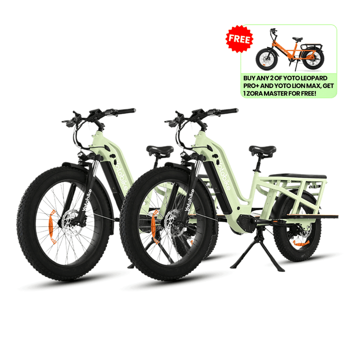 Buy 2 Lion Max Cargo Ebikes, Get 1 Master Commute Ebike FREE