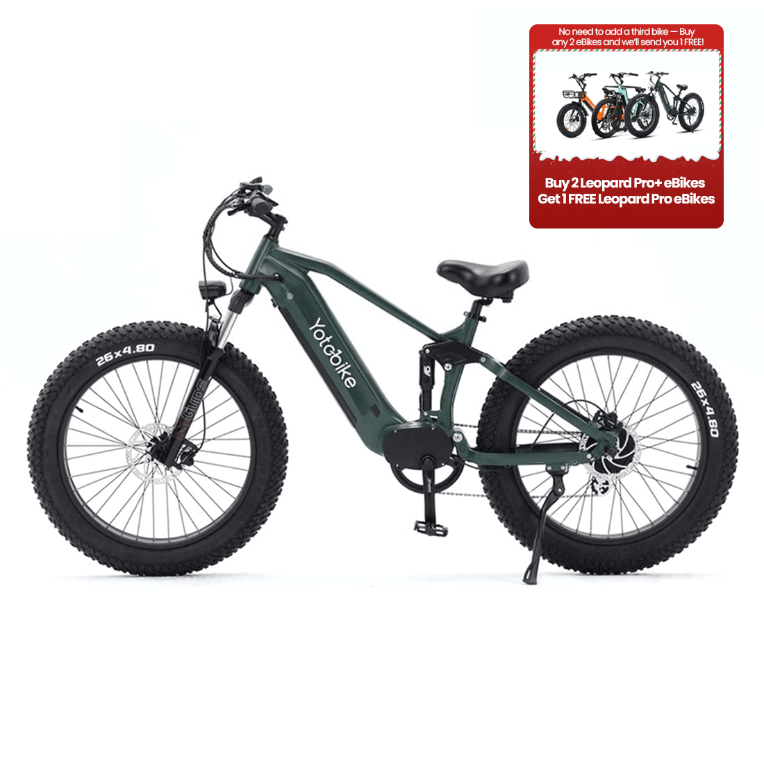 
                  
                    Yoto Leopard Pro Fat Tire Full Suspension Ebike
                  
                