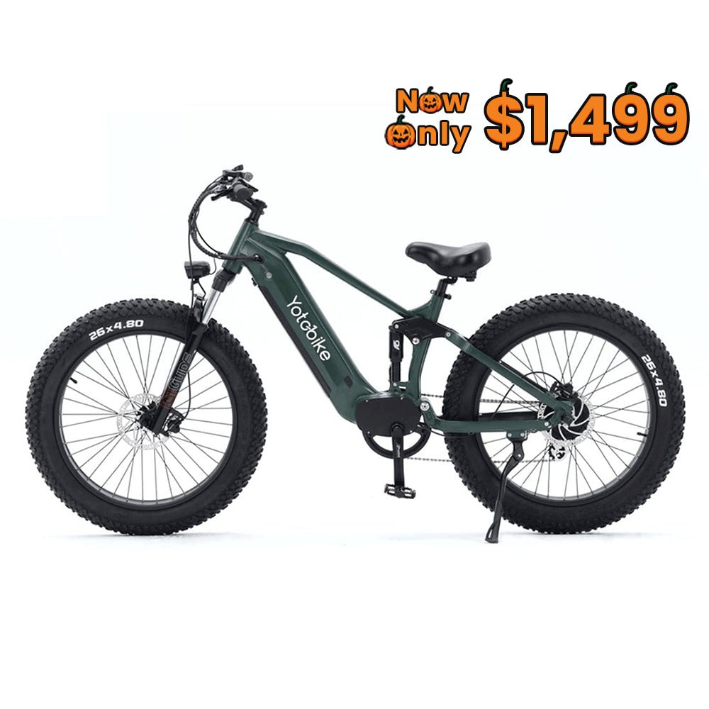 Yoto Leopard Pro Fat Tire Full Suspension Ebike