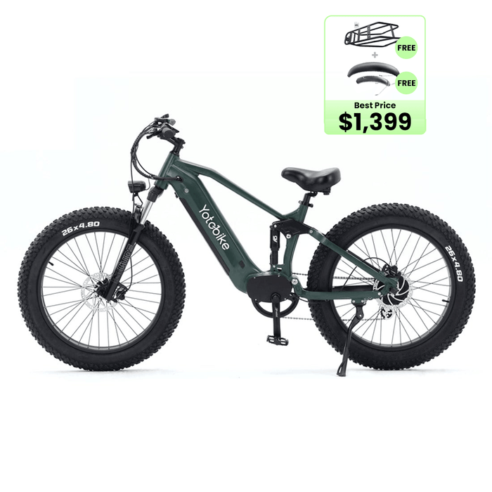 Yoto Leopard Pro Fat Tire Full Suspension Ebike